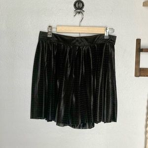 H&M silky high waist black shorts size M